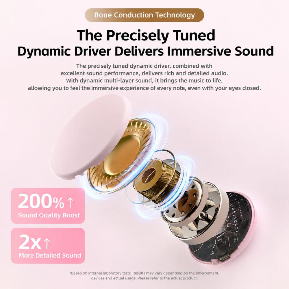 Type-C Charging Bone Conduction Speaker Portable Mini Sound Machine New Sleep Speaker Bedtime
