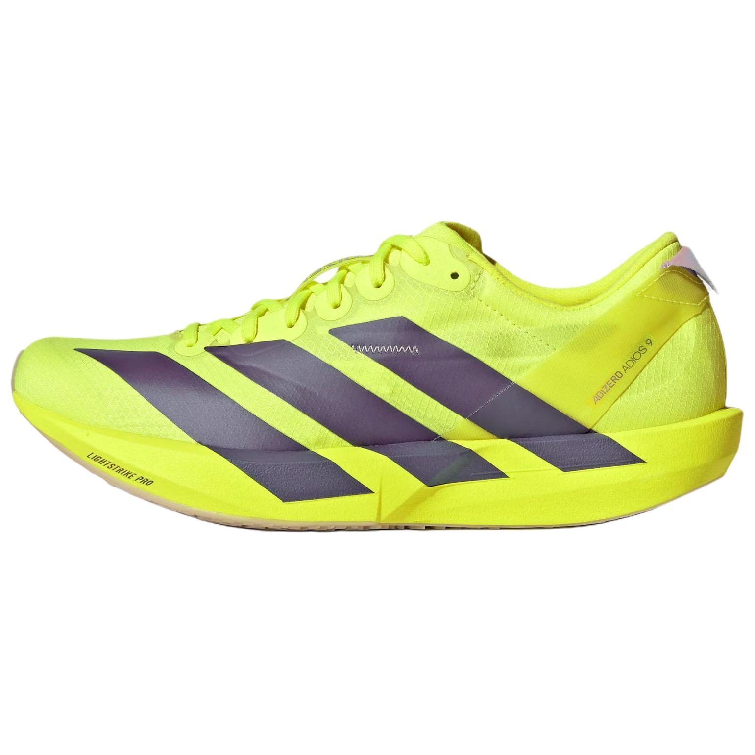 

Adidas Adizero Adios 9 Running Shoes Women s Bright Yellow Purple JQ0778 38