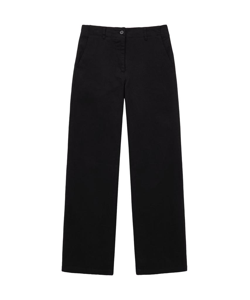 Siyajyu Sipt7167 Low-Rise Washed Cotton Pants_Black