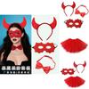 Anna Princess Halloween Costume Accessories With Plastic Devil Horn Headband For Cosplay Party