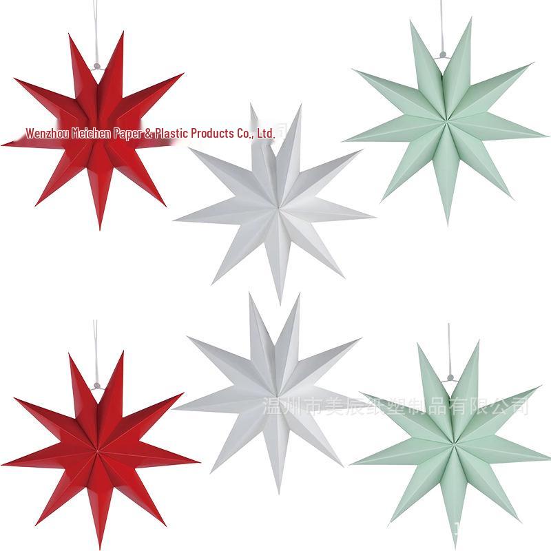 In-Stock Origami Nine-Pointed Star: Christmas, Birthday, and Window Decoration Star Lights