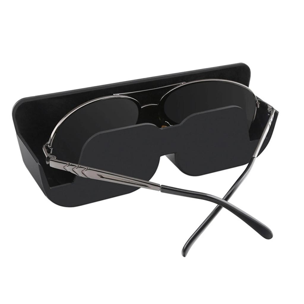 Custodia per Occhiali da Sole per Visiera Auto Portaocchiali da Sole Universale Chiusura Magnetica Organizzatore Accessori Interni Auto