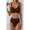 Women High Waist Two Piece Bikini Set Swimwear