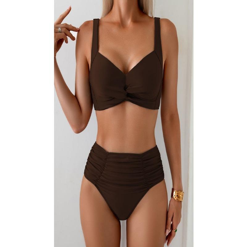 Women High Waist Two Piece Bikini Set Swimwear