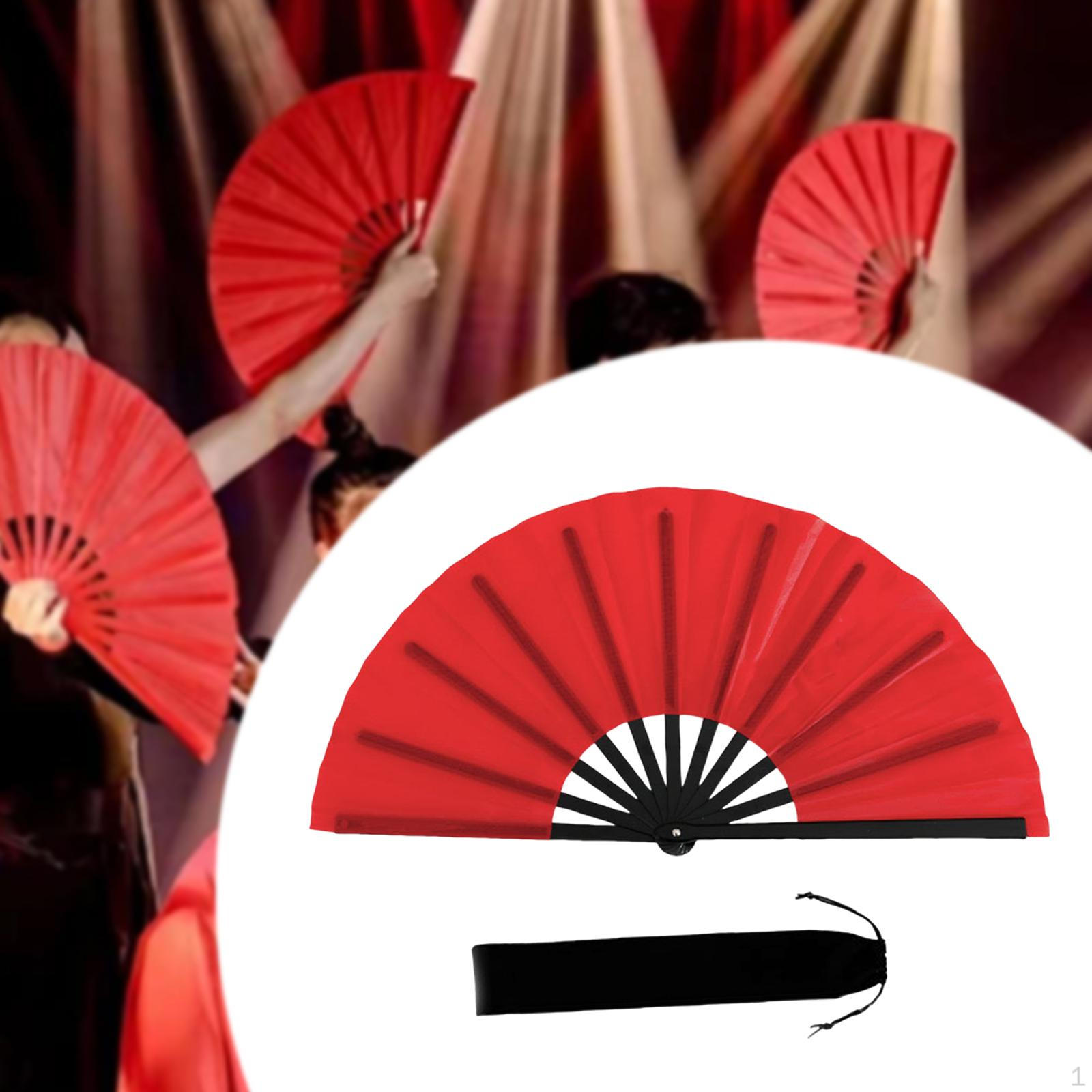 

Складное хлопающее украшение Легкое украшение Ботинки на земле Веер для сценического выступления Red
