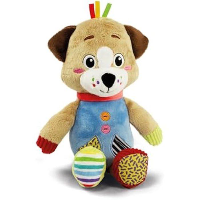 Peluche - Clementoni - Chiot Pete - Douceur - Multisensorielle - Développement tactile
