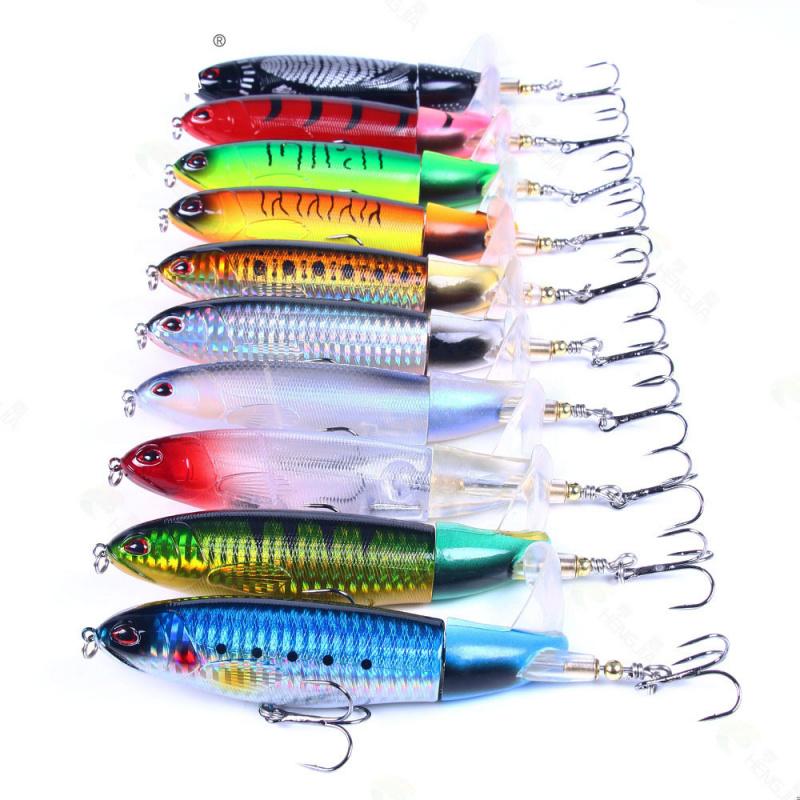 11cm13gFloating Pencil Propeller Simulation Lure Bait Surface Drag Tractor Bait Bass Pike Special Kill