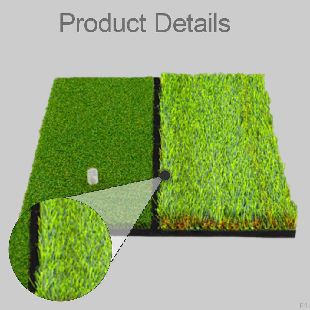 Golf Hitting Mat Green Foldable Driving Range Pad Improve Skills Equipment Backyard Games