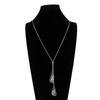 Irregular Acrylic  Sweater Chain Necklace For Women  Long Black  Pendant Necklaces Jewelry Gift