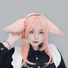 Plush Fox Ear Headband Cosplay Accessory Anime Convention Japanese Style Handmade Hair Hoop Costume Party