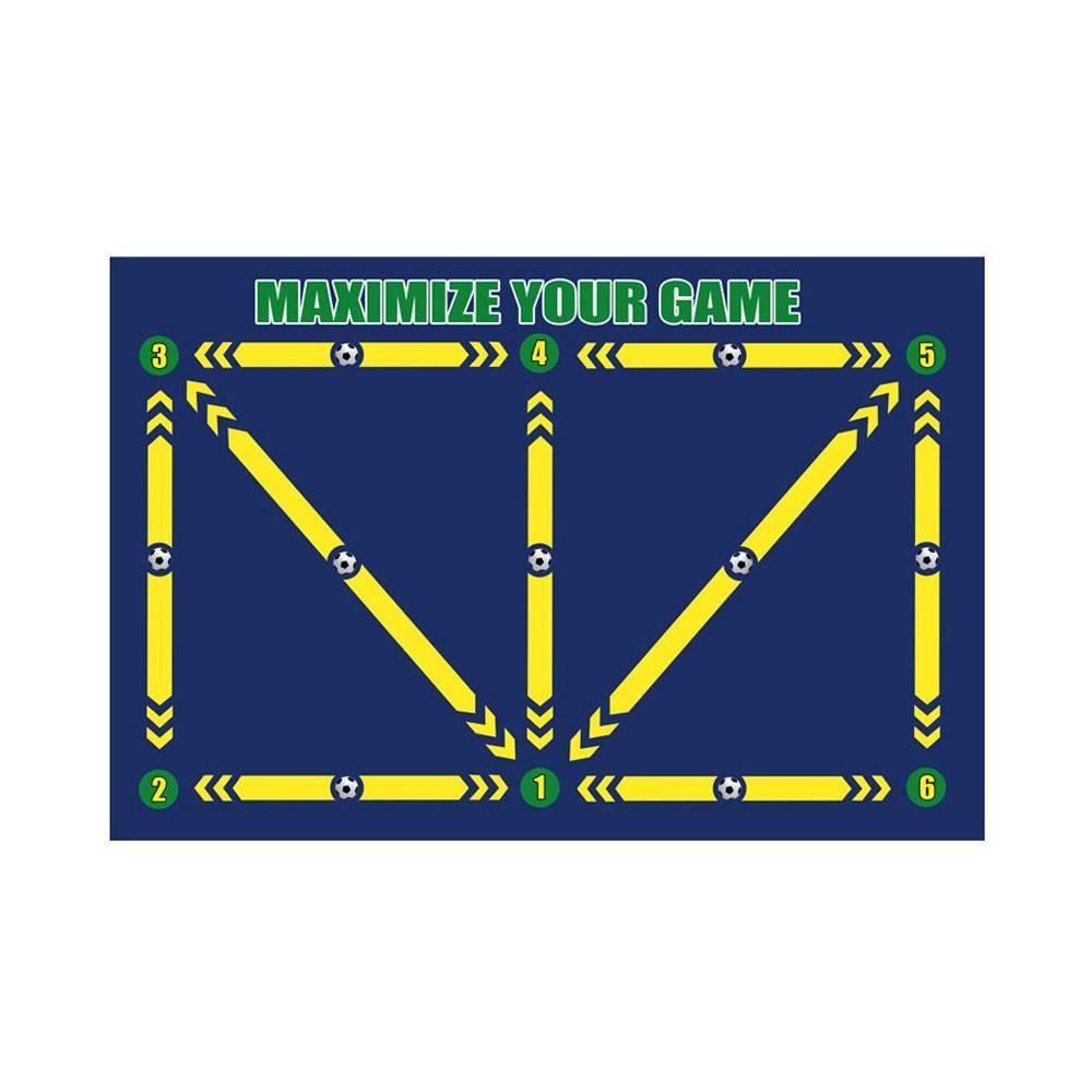 Enhance Ball Control Skills Soccer Training Mat Rubber Non Slip Exercise Mat