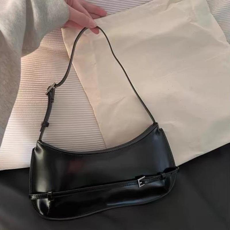 1Pc French Niche Design Cowhide Shoulder Handbag Women's High-End Party Red Wedding Bag Fashion Handheld Underarm Bag