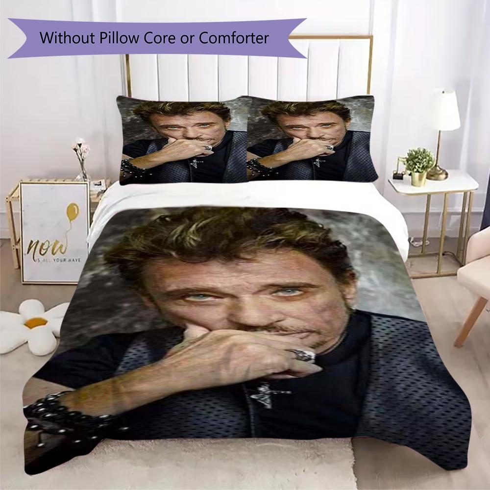 French legendary rock singer and actor Johnny Hallyday provides comfortable bedding covers and pillowcases for home use (without core) K25