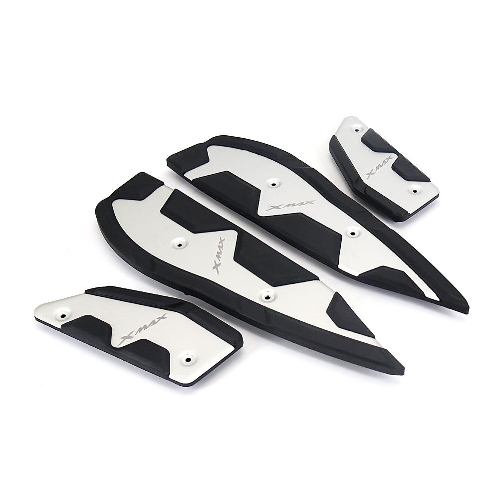 Motorrad Für YAMAHA XMAX 400 300 250 125 Pedal Rutschfestes Fußpolster Pedal Aluminium+Gummi X-MAX125 X-MAX250 X-MAX300 X-MAX400
