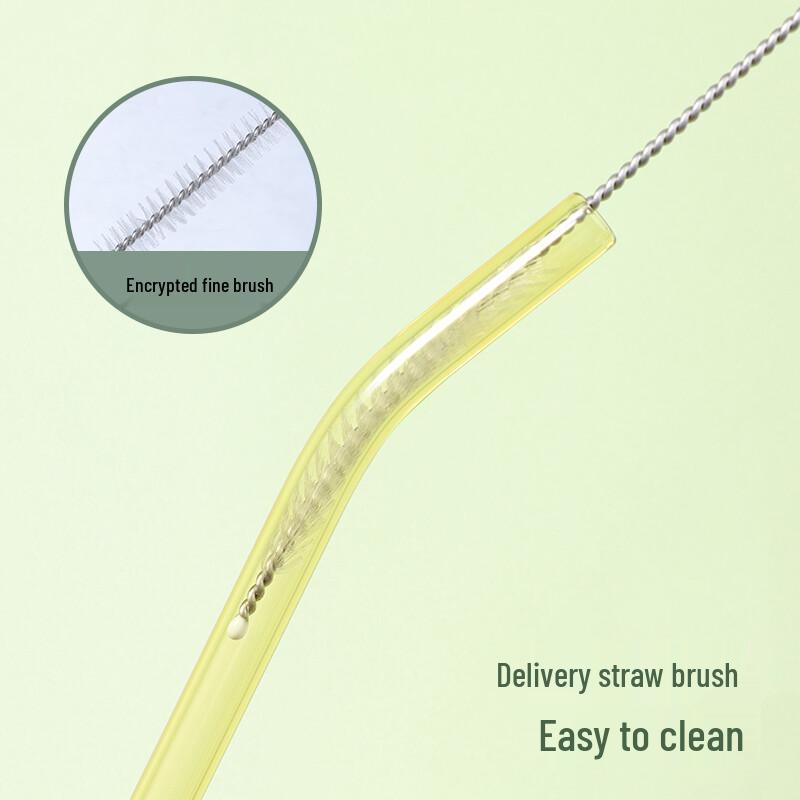 Baijie Reusable Glass Straw Set