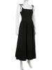 Summer Casual Solid Lace Dress Trim A-Line Long Dress Slim Slash Neck Sleeveless Maxi Dresses for Women Fashion Ladies