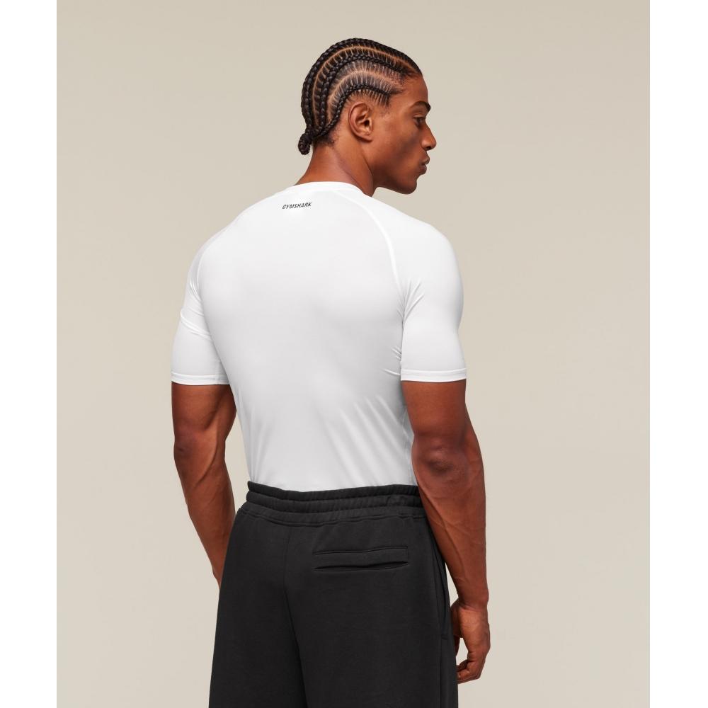 Gymshark ElemenT Baselayer tricou alb A2b4c Wb57