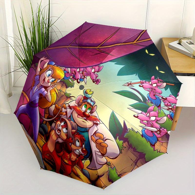 

Jungle Book Adventure Pinky and Perky s Automatic Folding Umbrella - 3 Folding Design, Vivid Cartoon Pattern, Suitable for Outdoor Activitie