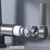 Flexible Nozzle Temperature Digital Display Faucet 360 Degrees Rotation Water Sink Tap  Bathroom