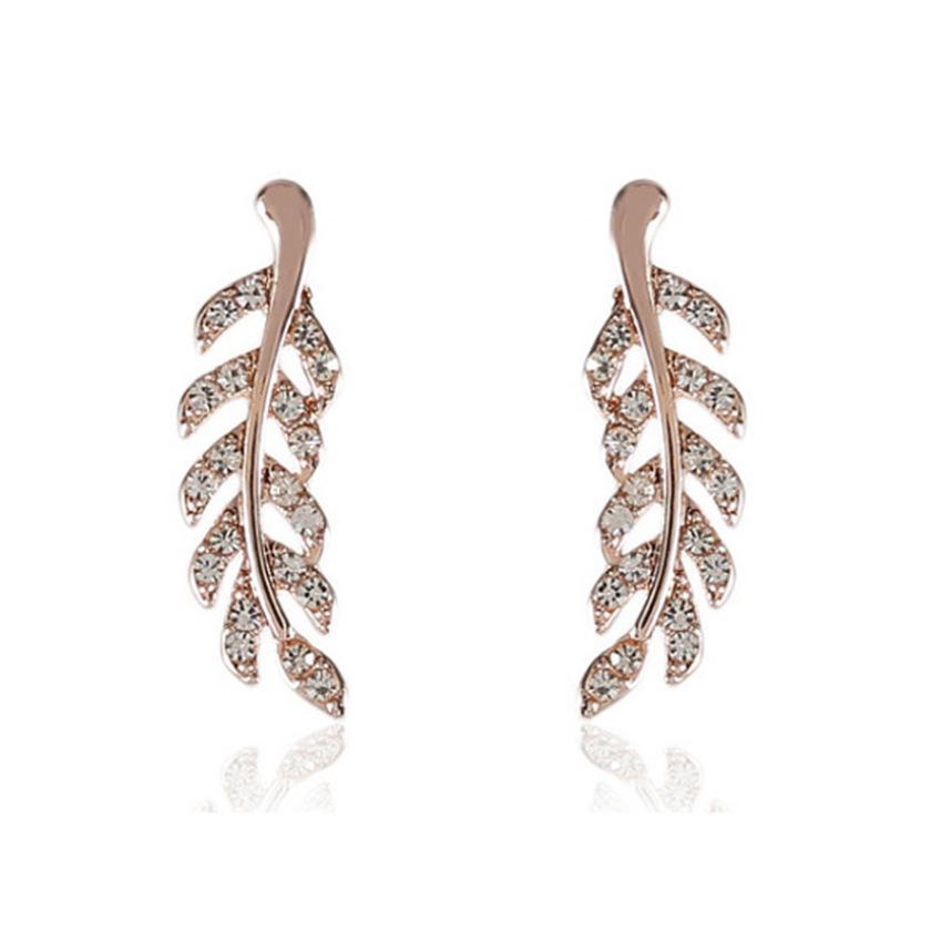 

Серьги нового сплава длинные, модные симметричные серьги стержня лист с полыми краями