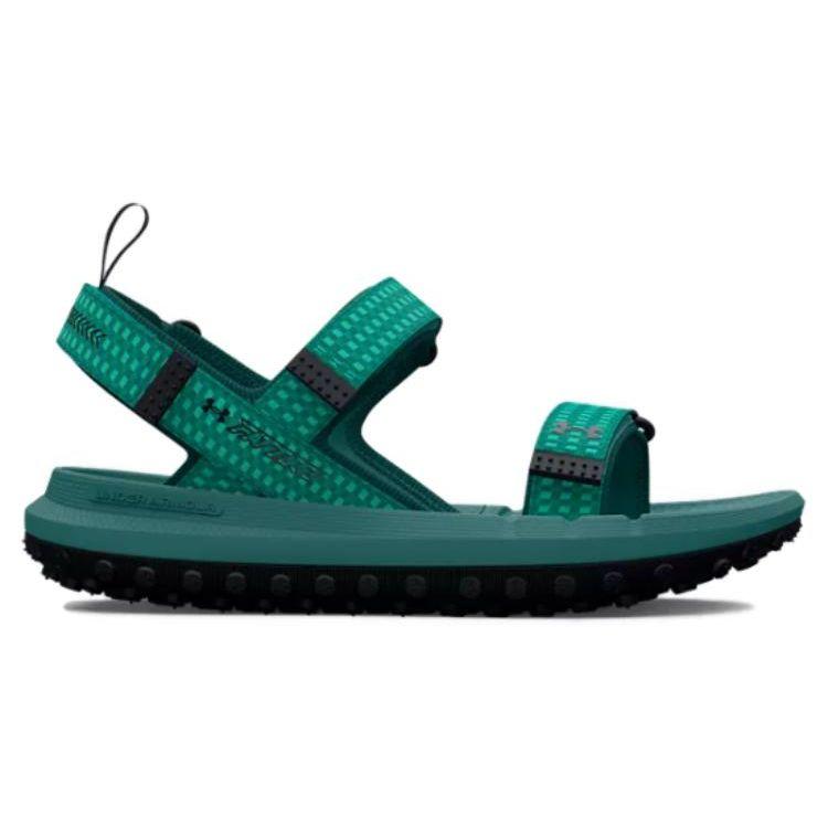Under Armour Fat Tire Sandal Coastal Teal Black Unisex Sneakers Fog 3026937-300