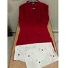 Women's Cotton Kurta Pant Set Elegant Stylish Mandarin Collar 3/4 Sleeves Cord Set