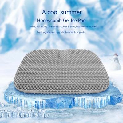 3D Honeycomb Car Seat Cushion Breathable Cool Gel Cooling Pad Universal Auto Honeycomb Butt Mat for Car Home Office Chair Pad