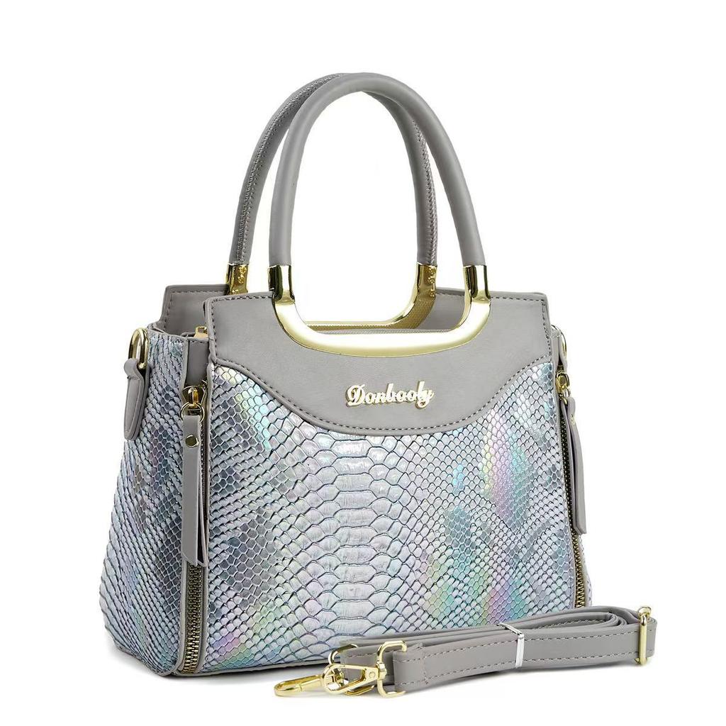Crocodile Pattern Tote Bags with Top Handle Crossbody Purses for Women Handbag and Purse Women's Patent Leather Top-handle Work Shoulder Satchel