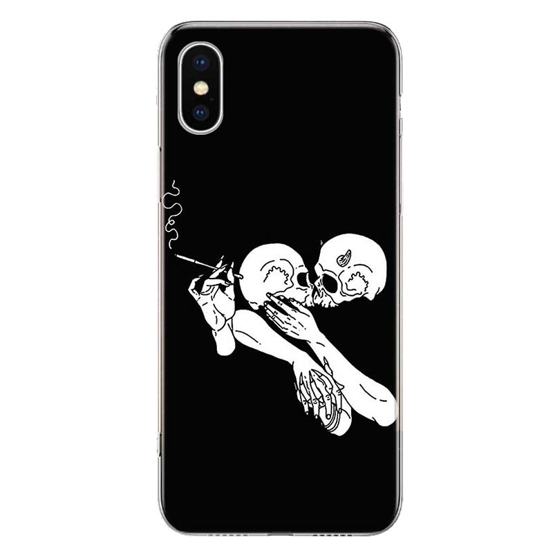Spooky Skull Funny Dance Skeleton Husă pentru telefon pentru Apple iPhone 11 12 13 15 Ultra 14 Pro 7 XR X XS Max 6S 8 Plus + Mini SE Print
