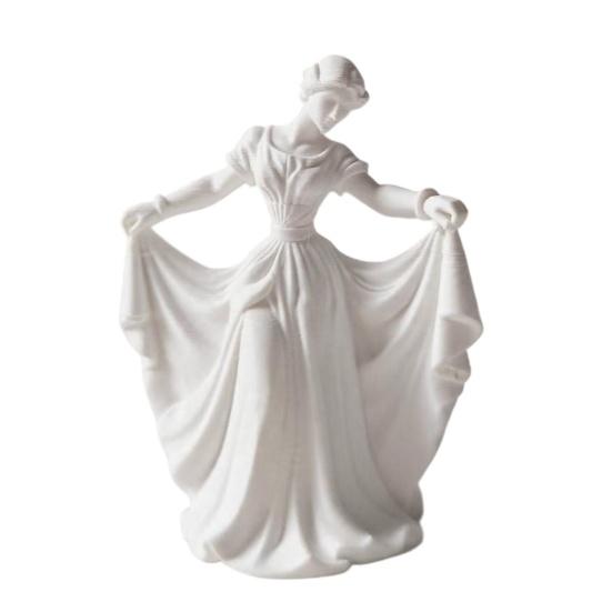 3D Printed Dancer Figurine Girl Statue Elegant Dance