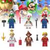 Colorful Mario Brothers Action Figures Abs Plastic Building Blocks Set