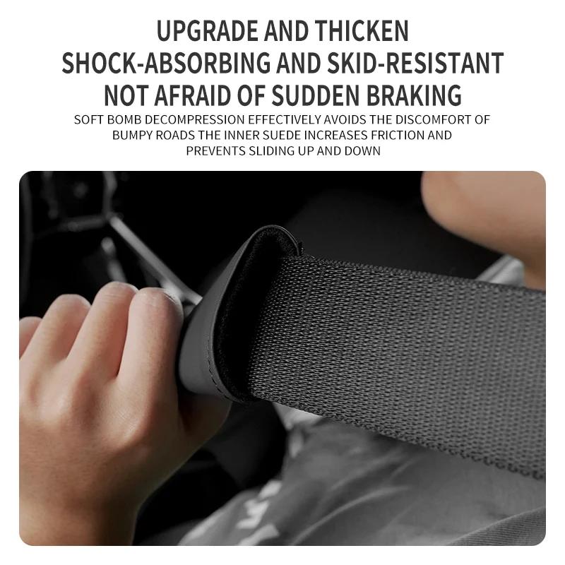 Car Styling Seat Belt Cover Leather Seatbelt Shoulder Strap Protector PDads For BYD F3 E6 Yuan Plus Atto F0 G3 Car Accessories