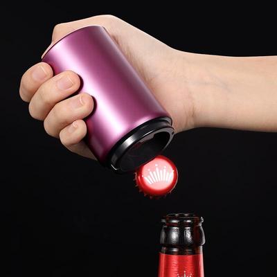 Edelstahl-Druck-Bierflaschenöffner - Kreatives Haushaltsgeschenk.