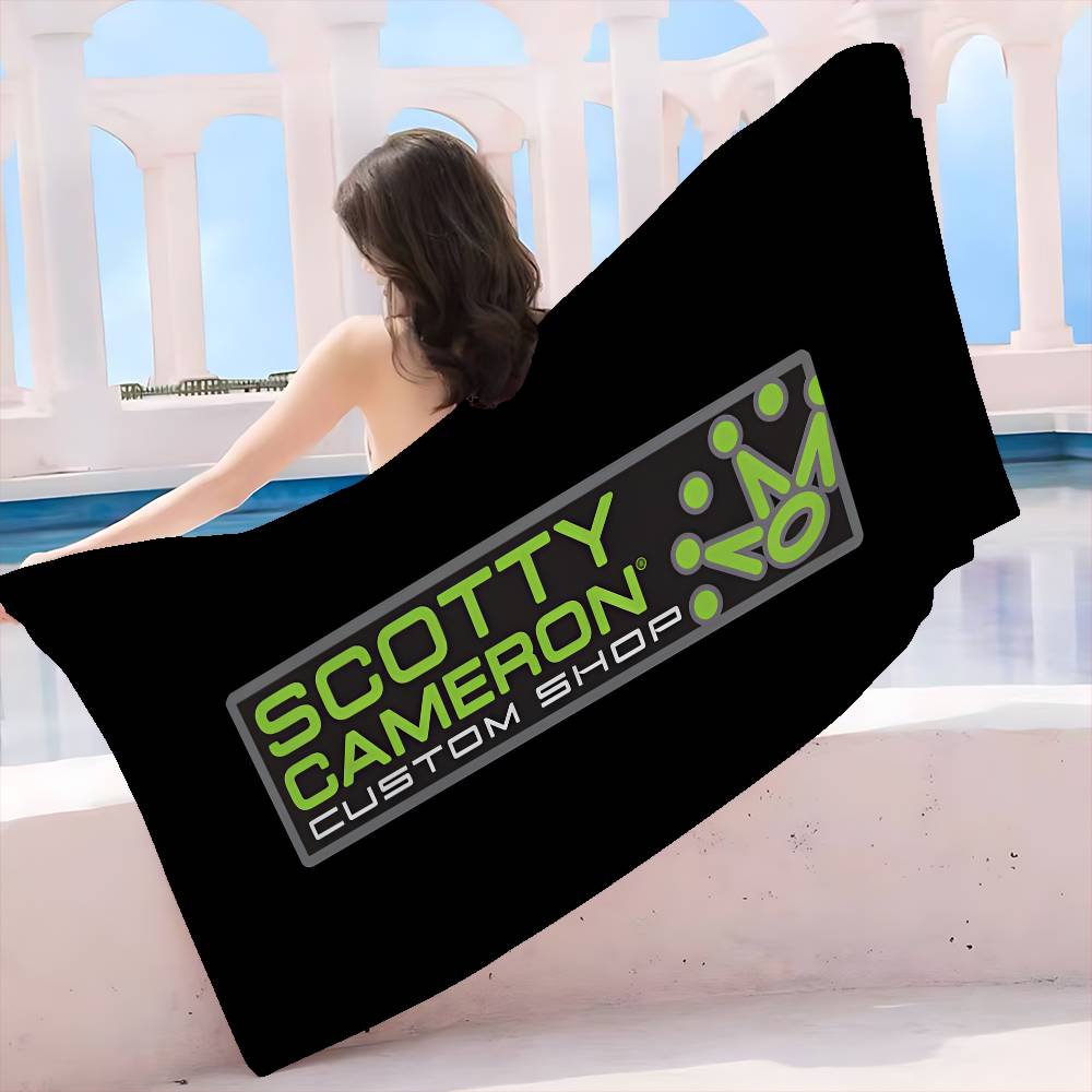 S-Scotty C-Cameron Sign Bath Towel Microfiber Soft Water Absorbing Breathable For Girl Kids Decorative Cartoon Beach Towel