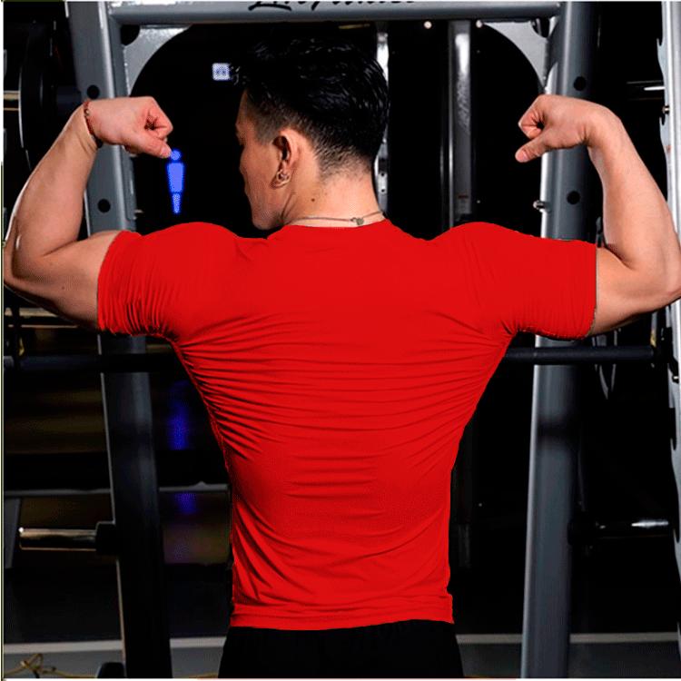 Jarní a letní módní pánské jednobarevné ležérní tričko s krátkým rukávem Pánské Pánské