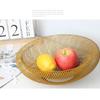 Nordic-Iron Fruit Storage Drain Basket Coffee Table Fruit Plate Hollow Out Bowls