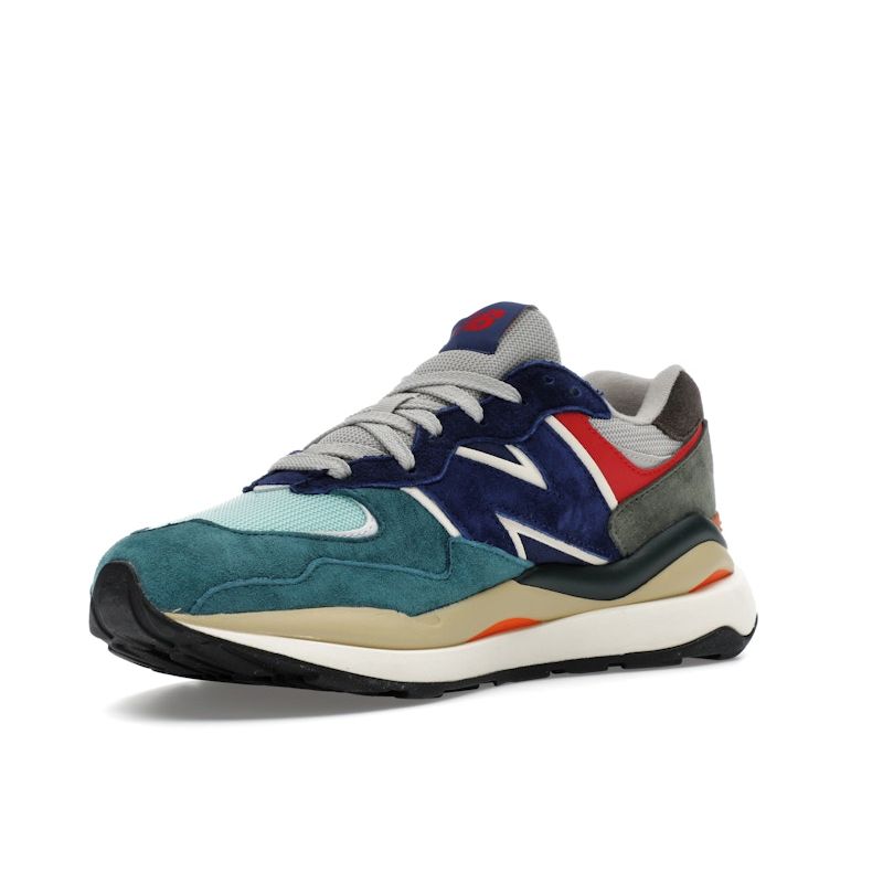 New Balance 57/40 Grigio Roccia Chiaro Rosso Velocity M5740FY1 Scarpe da Ginnastica Lifestyle Retrò da Uomo