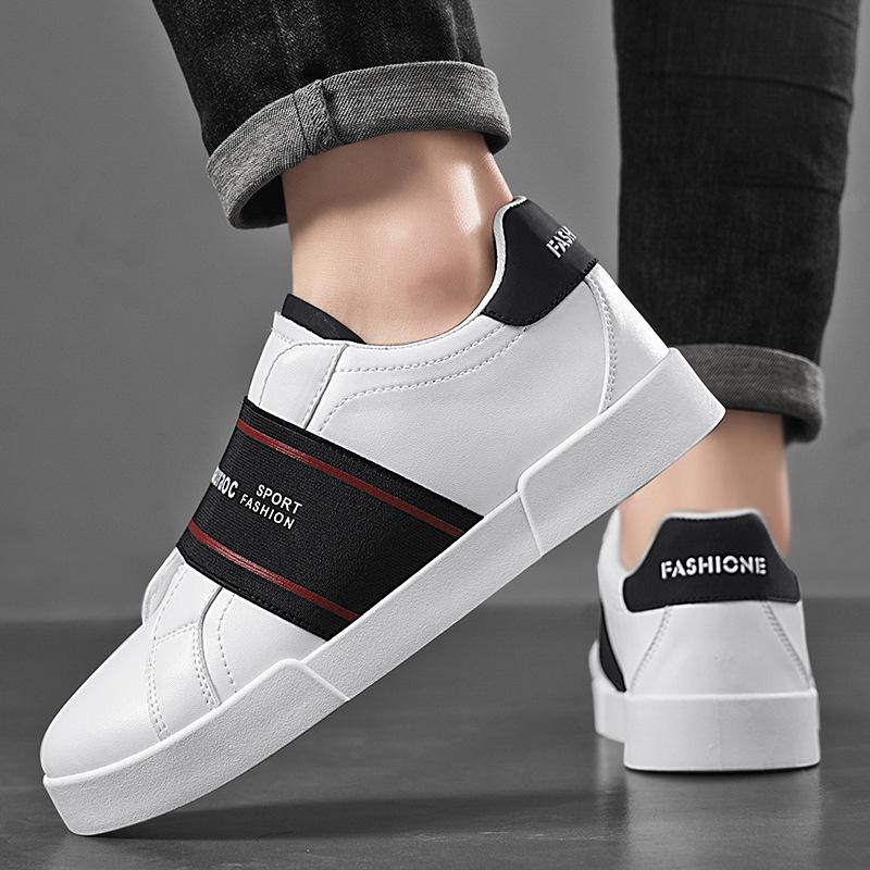 

Men s shoes spring 2025 new little white shoes men s casual leather shoes trendy brand one-pedal comfortable outdoor lazy shoes 44