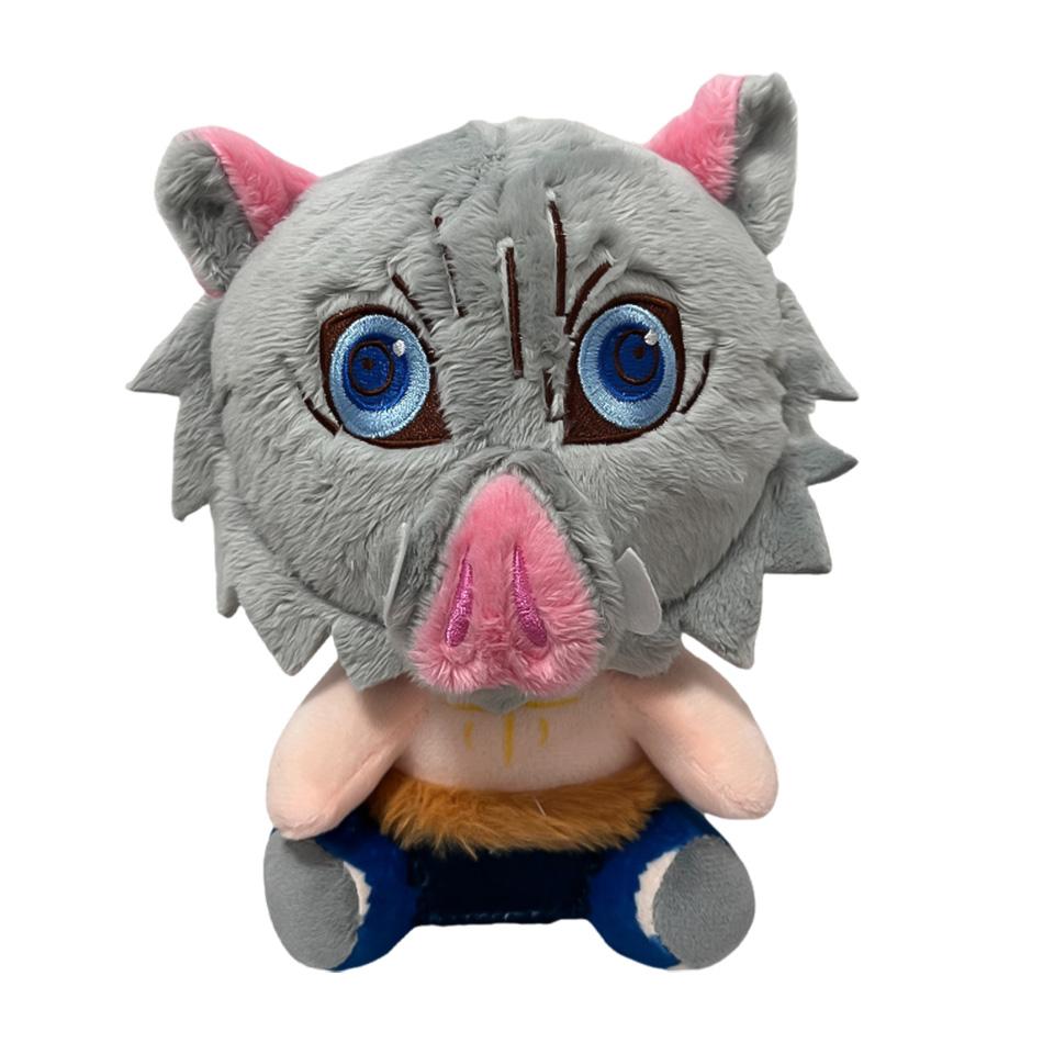 18Cm Japanese Devil Killer Plush Toy Cute Doll Anime Figure Kamado Tanjirou Agatsuma Zenitsu  Pvc Model Toy Desktop Ornament