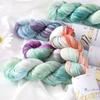 100g/Roll Thin Gradient Color Tencel Sequins Hand-Dyed Lace Yarn for Summer Hand Knitting Crochet Thread for Shawl Scarf 300M