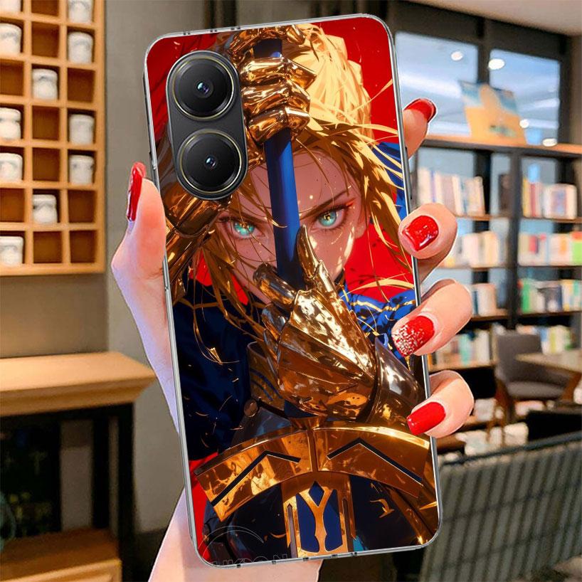

Fate Zero Stay Night Saber Phone Case For Xiaomi Poco F7 Ultra X7 X6 X5 Pro M7 Redmi 15C 15 13C 13 12C 12 10C 10 9A 9C 9T 9 Shel Redmi 13