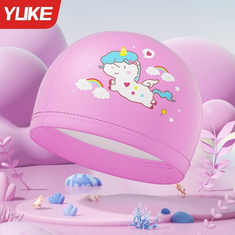 

Children s Swimming Cap Boy s Waterproof Cartoon Head Cute Fabric Baby s Comfortable Ear Protection Equipment