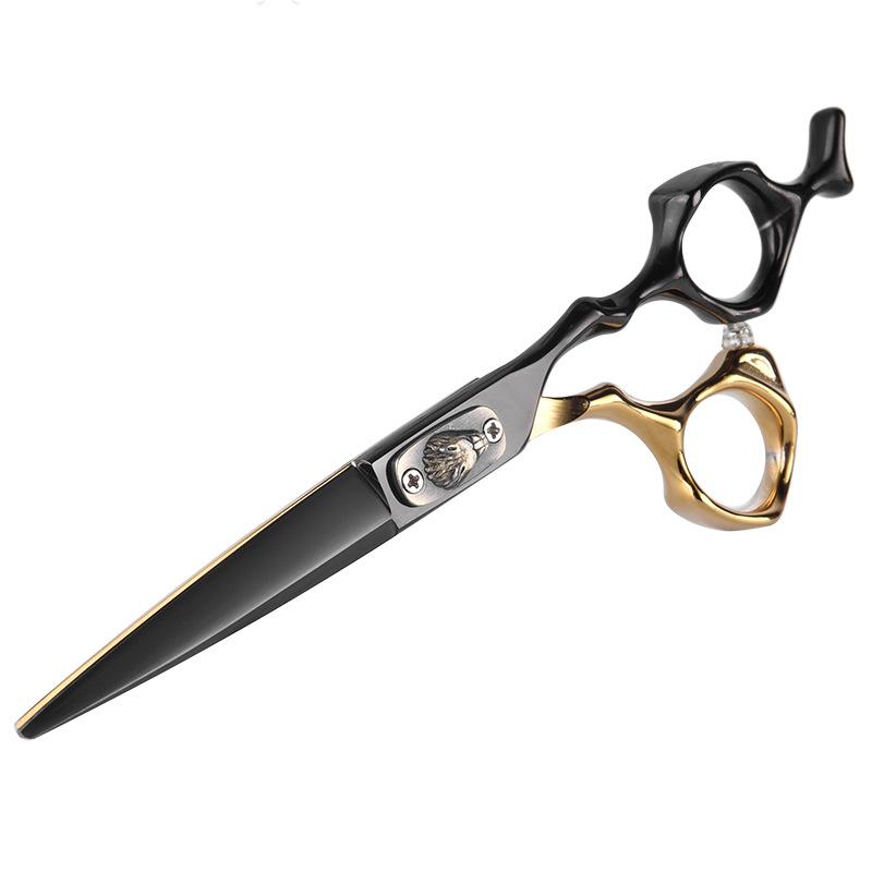 Black And Gold Hair Salon Professional Haircut Hairdressing Scissors Flat Scissors Bangs Scissors Thin Scissors Combination Barber Only