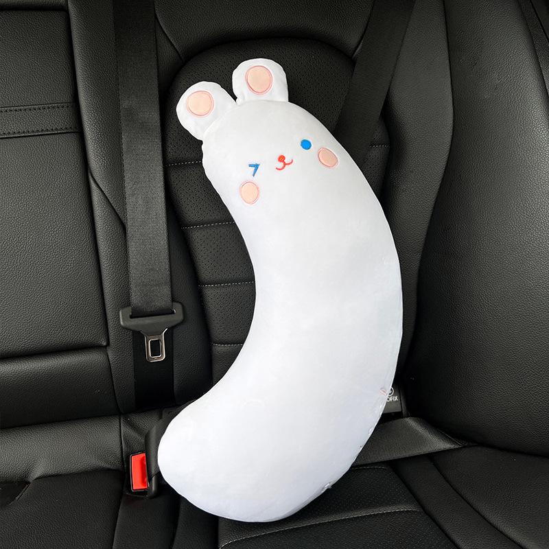 Cartoon Neck Pillow & Shoulder Cover for Children’s Car Seatbelt