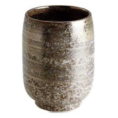 CtoC JAPAN Taiko Cup X Blown Gold Brush Arita Made In Japan (Large), Multi-Color, 6.5 8.6cm, 220cc, Tea-Colored (Elegant Brush), Toetsugama, Ware,