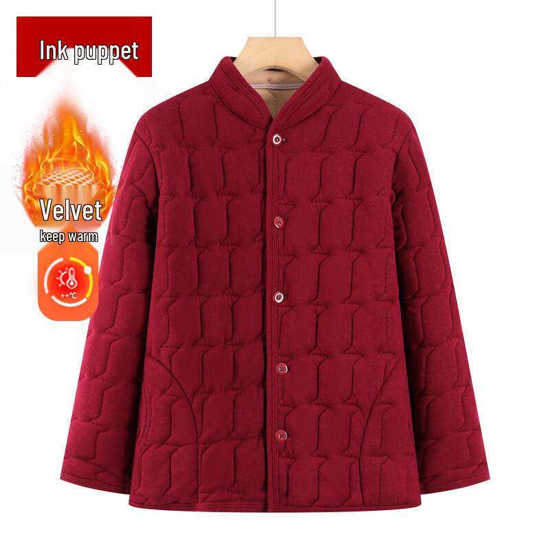 

Women s Thick Fleece-Lined Cotton Jacket 3XL