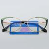 Women's Reading Eyewear Blue Light Metal Blocking Color Presbyopic Chic Fashionable Double Spectacle Alloy Presbyopic Trendy Hyperopia Glasses