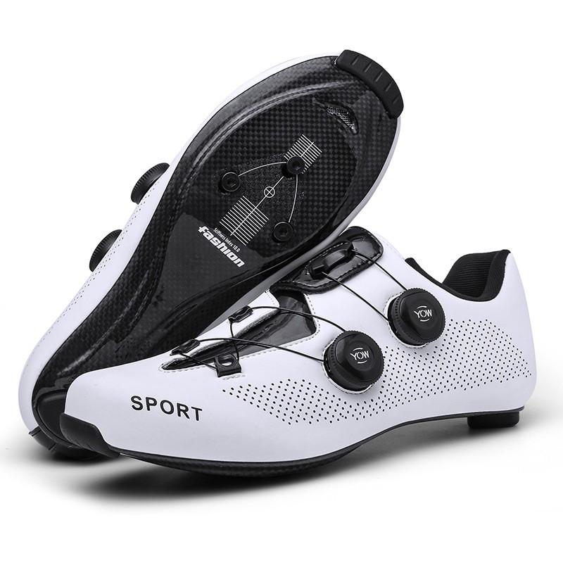 Carbon Fiber Road Cycling Shoes Men Women Breathable Stiff Sole Clipless Bike Bikes