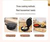 Electric Non-Stick Griddle: Double-Sided Heating for Eggs, Meat, and Pancakes 