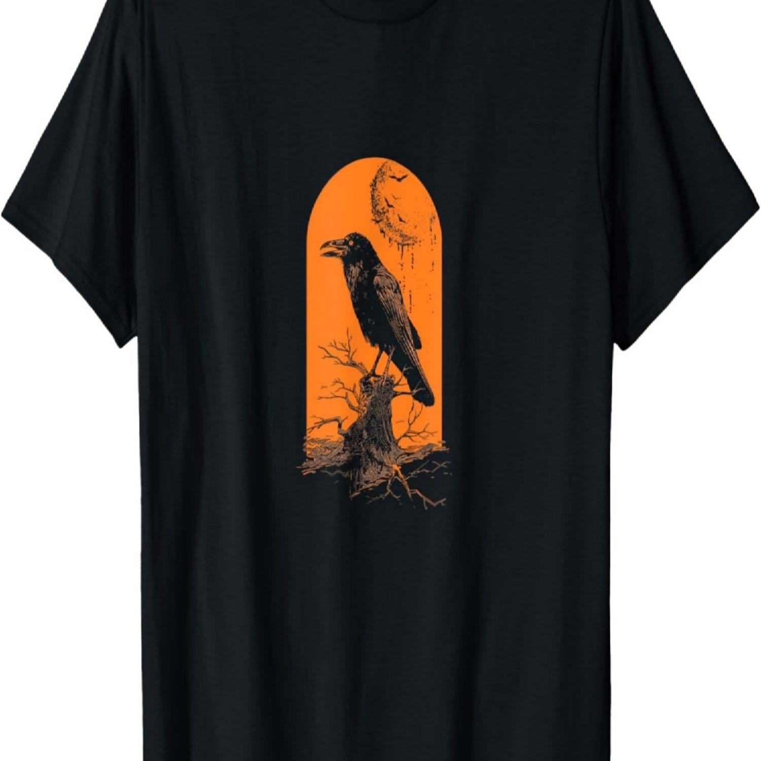 Raven T-Shirt Crow Hoodie Raabe Mobile Phone Cover Raven Raven Raven T-Shirt S чёрный